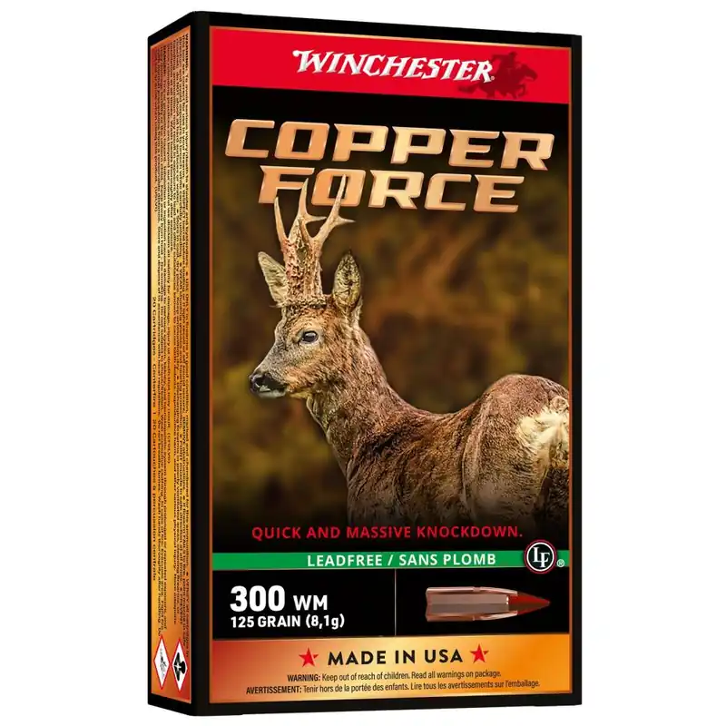 Marque BALLES 300WM COPPER FORCE LEAD FREE 125GR