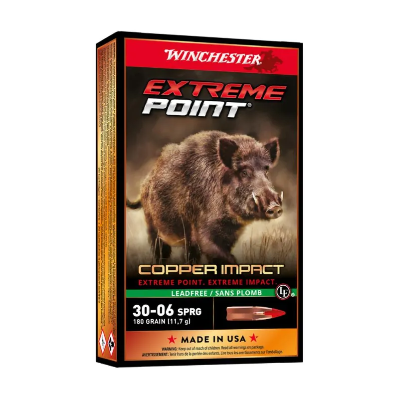 BALLES 30-06 EXTREME POINT LEAD FREE 180GR Offre Limitée