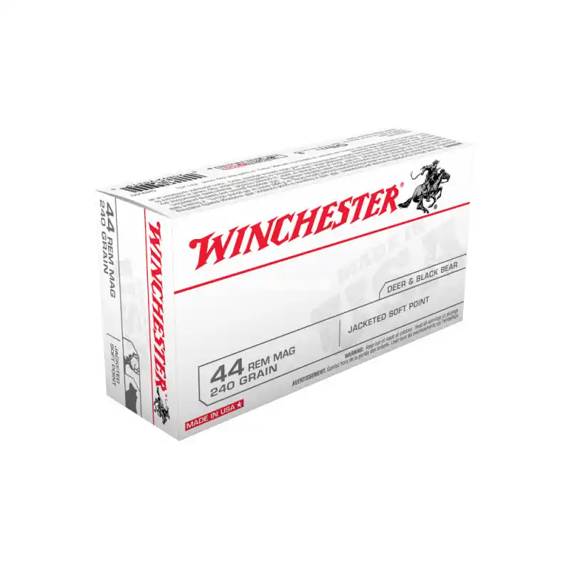 MUNITIONS BALLES WINCHESTER 44 MAGNUM JACKETED SOFT POINT CQ4240 Usine Directe