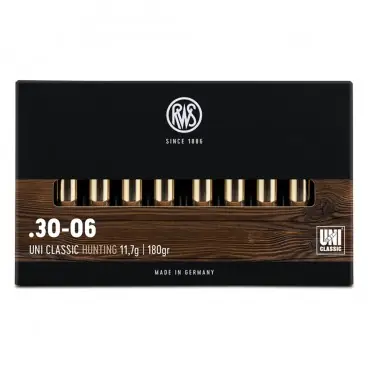 MUNITIONS BALLES RWS 30-06 UNI CLASSIC 180G X20 Réduction