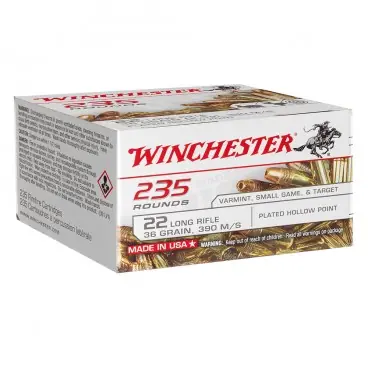 MUNITIONS WINCHESTER 22LR 235 ROUNDS C22LR235HP Livraison Express
