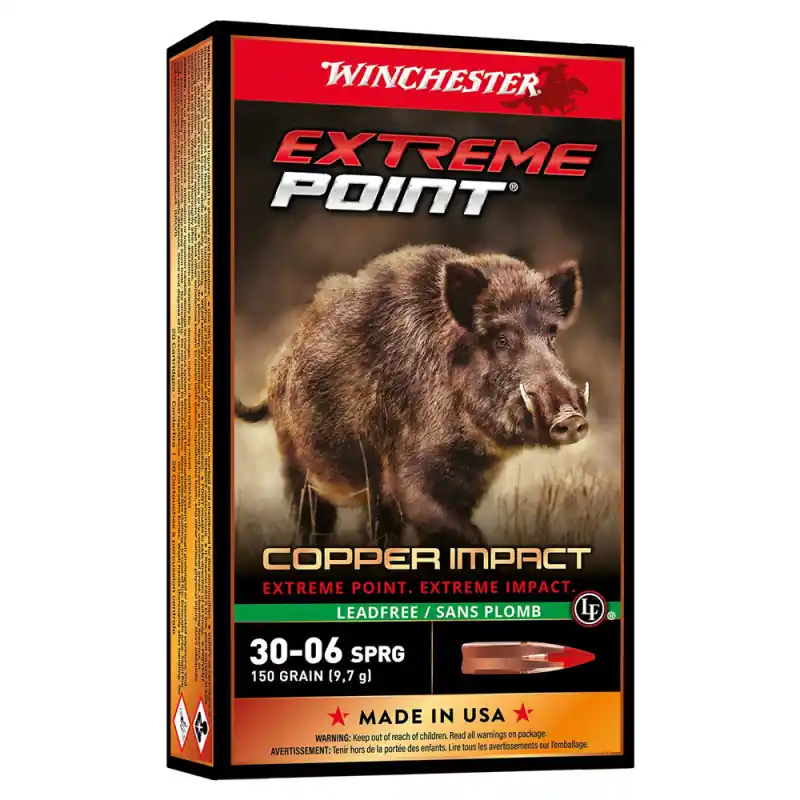 Offre Exclusive MUNITIONS BALLES WINCHESTER 30-06 SPR EXTREME POINT LEAD FREE