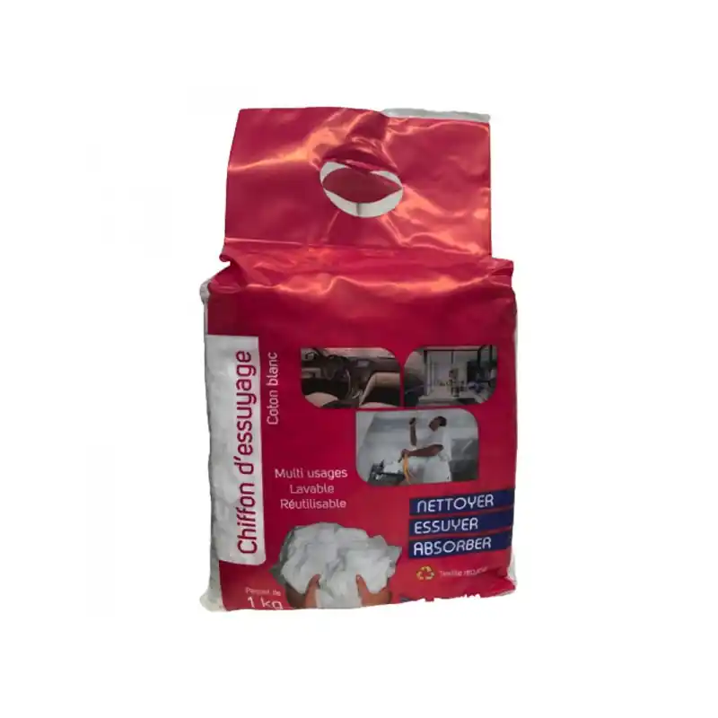 Chiffon coton blanc de nettoyage – 1 kg – SOLOPLAST Petit Prix